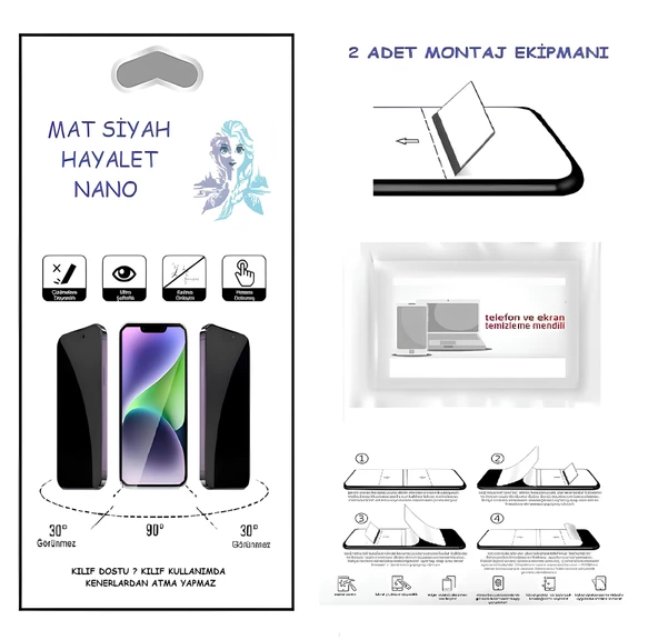 Omix X4 Nano Ekran Koruyucu Ultra İNCE Esnek MAT HAYALET