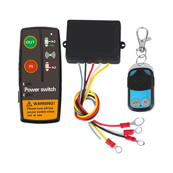 12 VOLT VİNÇ UZAKTAN KUMANDA SETİ ( 2 KUMANDALI ) - 2
