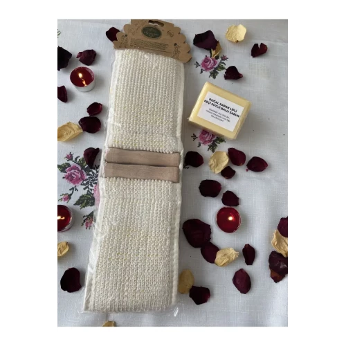 Uzun Sırt Kabak Lifi Ve Keçi Sütlü Doğal Sabun Lifli - 4