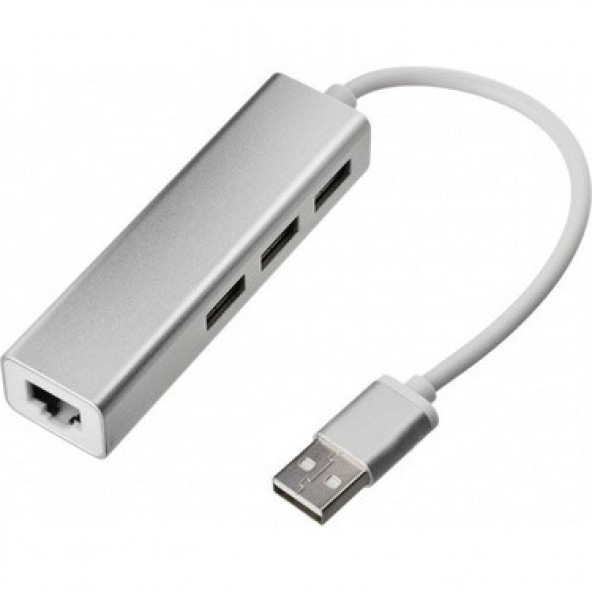 RJ45 Alüminyum USB Ethernet 3 port USB 3.0 + 1 Port Ethernet