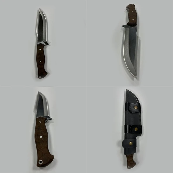 YekOutdoor El Yapımı Deri Kılıflı Kamp Bıçağı - 5