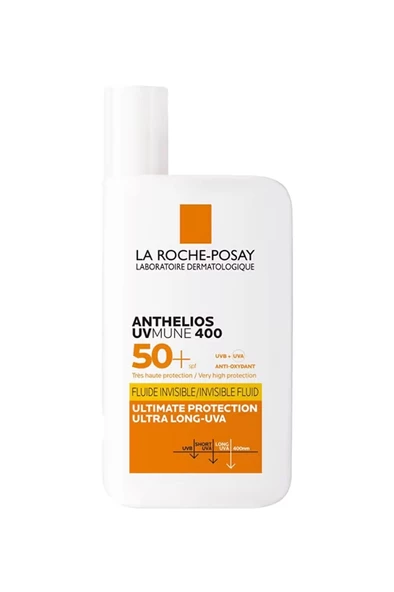 La Roche Posay Anthelios UVmune400 Invisible Fluid Tüm Cilt Tipleri İçin SPF50+ Yüz Güneş Kremi 50 ml