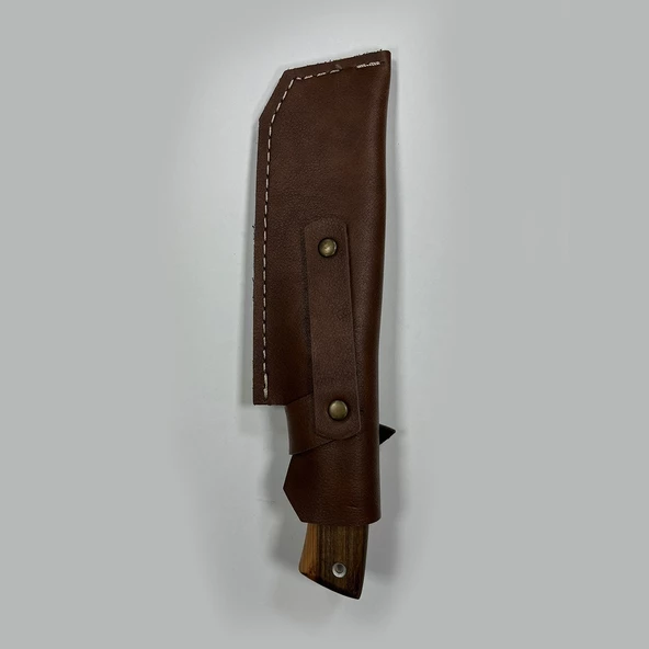 YekOutdoor El Yapımı Deri Kılıflı Kamp & Mutfak Bıçağı - 5