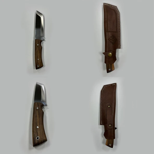 YekOutdoor El Yapımı Deri Kılıflı Kamp & Mutfak Bıçağı - 6