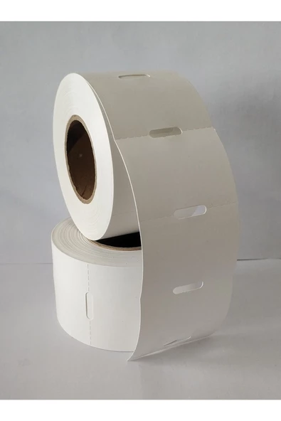 38x50 TERMAL KARTON RAF ETİKETİ ORTADAN DELİKLİ 10 ADET RULO - 2