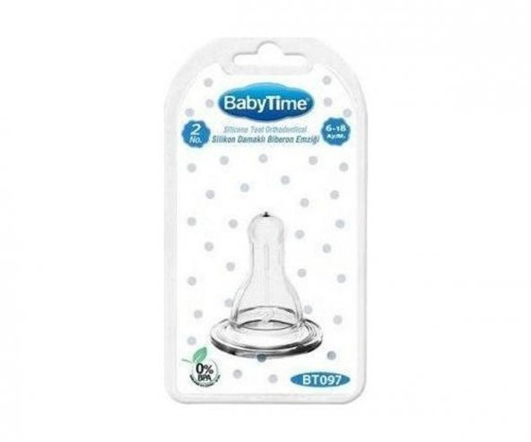 Baby Time Silkon Klasik Biberon Emziği No:2 - 2