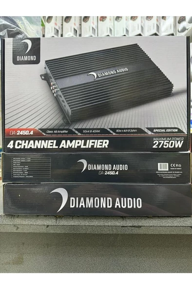 DIAMOND DA-2450.4  4X50RMS 2750W 4KANALLI OTO ANFİ