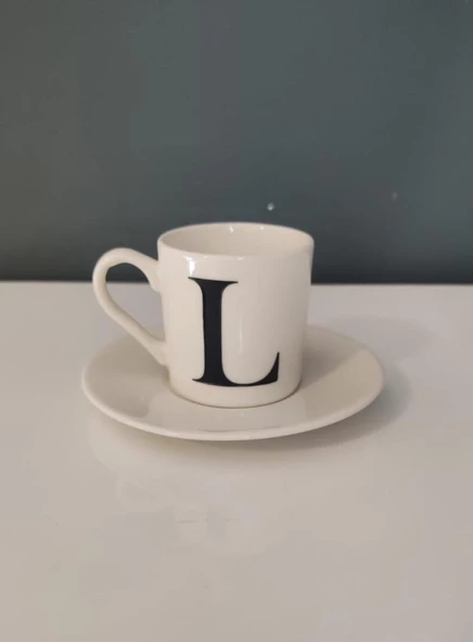 DECORIUM KUM L HARFLİ KAHVE FİNCANI