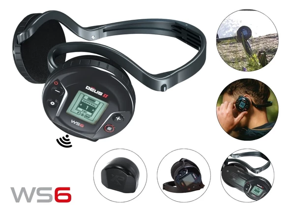 XP DEUS 2 Metal Dedektör - Ana Kontrol Ünitesi WS6 Kablosuz Kulaklık 34x28cm FMF Başlık İle - 4