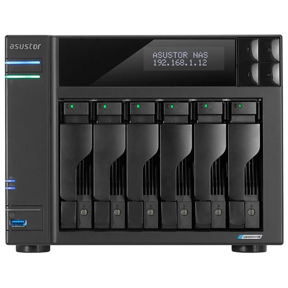 ASUSTOR AS6706T-16GB CELERON QC- 16GB RAM- 6-diskli Nas Server (Disksiz) ürün görseli