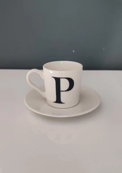 DECORIUM KUM P HARFLİ KAHVE FİNCAN TAKIMI