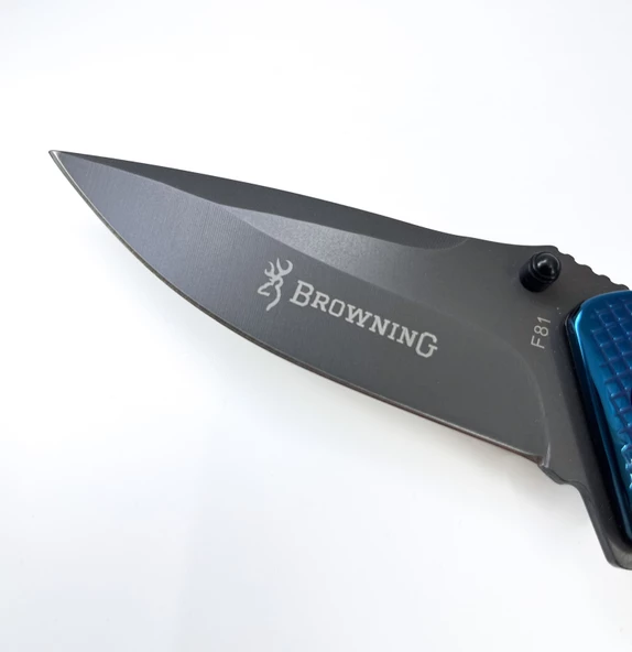 Browning Kahverengi - Lacivert Katlanır Çakı - Resim 3