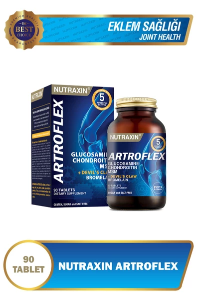 Nutraxin Artroflex 90 Tablet - Glukozamin, Msm, Kondroitin, Bromelain, Şeytan Pençesi ürün görseli 1