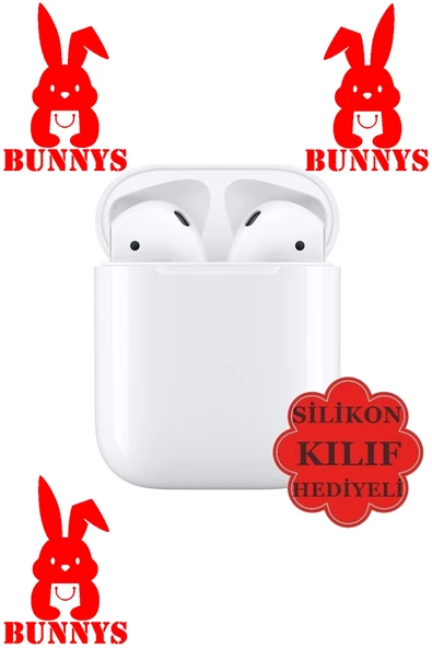 Airpods 2 Nesil Xiaomi Redmi 8  Uyumlu Bluetooth Kulaklık KILIF HEDİYELİ