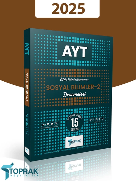 Toprak 2025 Model AYT Sosyal Bilimler-2 15'li Deneme - 2
