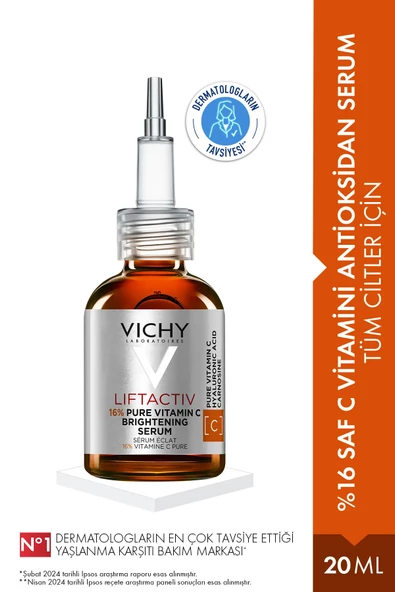 Vichy Liftactiv %16 Saf C Vitamini Antioksidan Serum 20 ml - Tüm Cilt Tipleri İçin