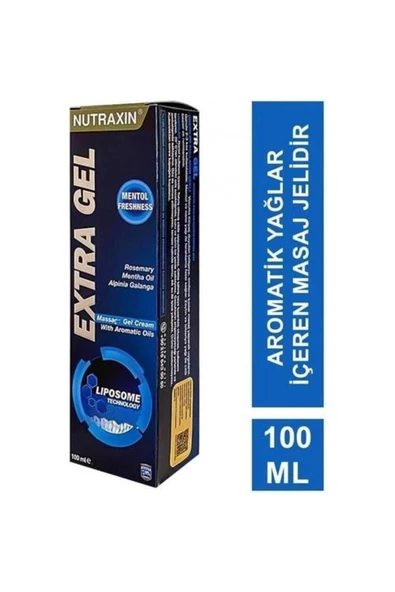 Nutraxin Extra Gel Aromatik Yağlar Içeren Masaj Jel Krem 100 ml - Resim 2