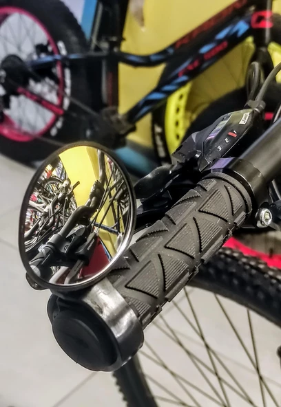 Xbyc 4018 Gidon Bağlantılı Ayna 360 Derece Dönen Geniş Açılı Mini Bisiklet Scooter Gidon Ayna Dikiz Aynası - 3