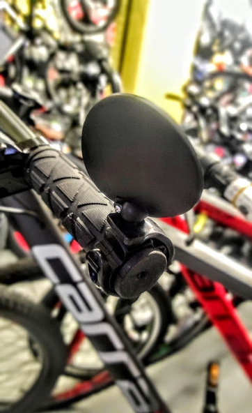 Xbyc 4018 Gidon Bağlantılı Ayna 360 Derece Dönen Geniş Açılı Mini Bisiklet Scooter Gidon Ayna Dikiz Aynası - 4