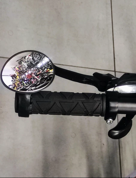 Xbyc 4018 Gidon Bağlantılı Ayna 360 Derece Dönen Geniş Açılı Mini Bisiklet Scooter Gidon Ayna Dikiz Aynası - 2