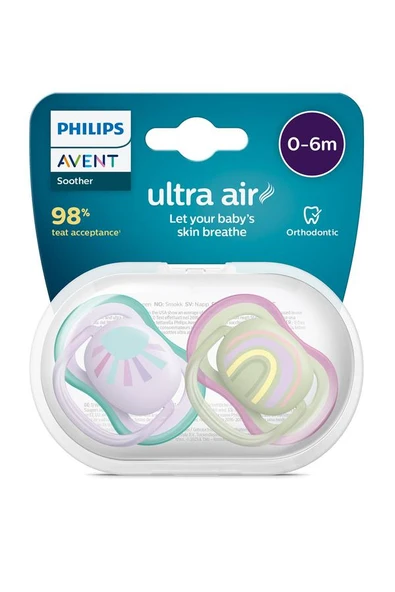 Philips Avent SCF085/59 Ultra Air 0-6 Ay 2'li Kız Emzik