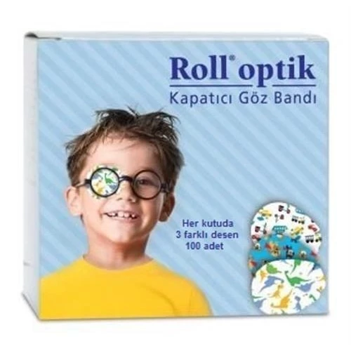 Roll Optik Kapatıcı Göz Bandı Erkek Çocuk İçin 100'lü