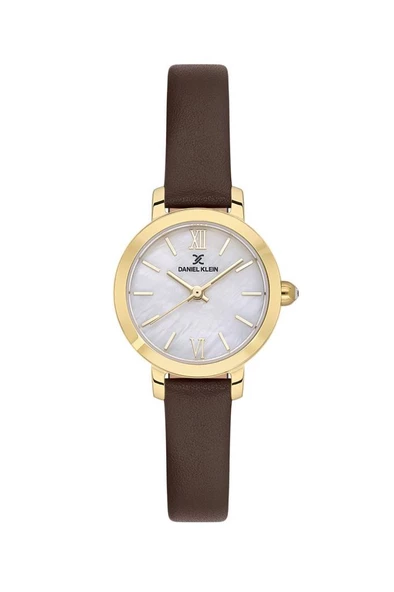 DANIEL KLEIN DK101-DK.1.13780-5 KAHVERENGİ DERİ KORDON KADIN KOL SAATİ