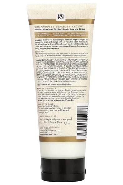 Carol's Daughter Goddess Strength Bukle Belirginleştirici Durulanmayan Saç Kremi 200ML - Resim 2