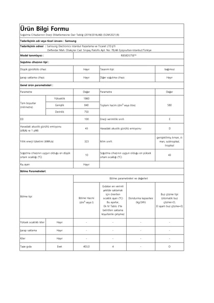 Samsung RB58DS75ESA/TR Kombi No Frost Inox Buzdolabı - Resim 3