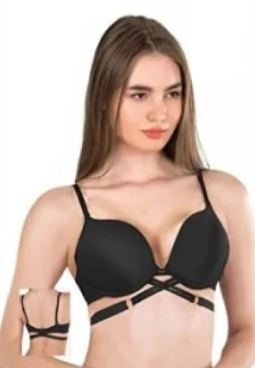 çift destekli siyah sütyen ürün görseli 1
