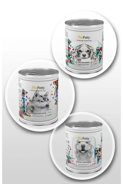 Tahılsız Karışık Köpek Konserve Maması 24 x 415 Gr.