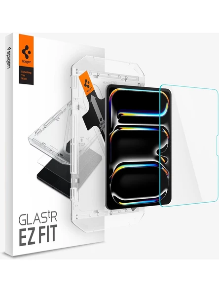 Spigen iPad Pro 11" (2024) Cam Ekran Koruyucu Kolay Kurulum Glas.tR EZ Fit Slim HD - AGL07788