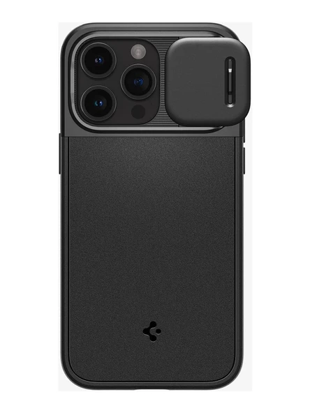 Spigen iPhone 15 Pro Kılıf Optik Armor MagFit MagSafe özellikli Black v2 - ACS07184