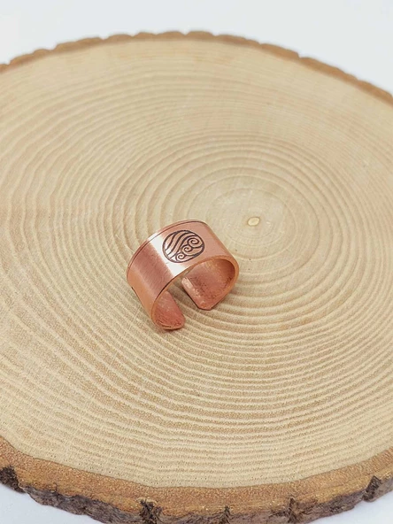 Sembollü Bakır Yüzük (Ayarlanabilir) (52762) ürün görseli
