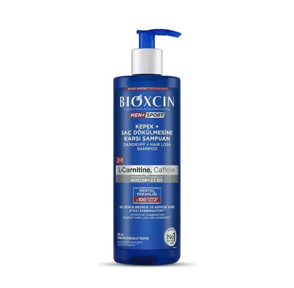 Bioxcin Men+ Sport Kepek ve Saç Dökülmesine Karşı Şampuan 500 ml