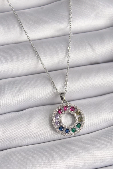 Altın Renk 3lü Görünüm Bombe Model Yarım Halka Küpe - EBJ241123W28266 - Resim 3