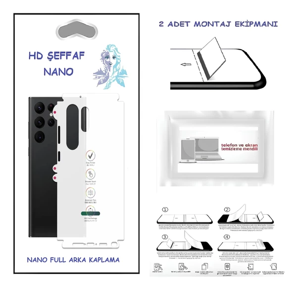 Samsung Galaxy M30S - Nano Full Arka Kaplama Ultra İNCE Esnek Hd Şeffaf