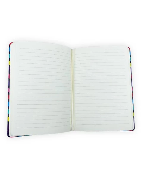 Victorias Sert Kapaklı Çizgili Bloknot No:13 - 3