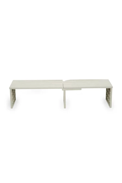Deco raf düzenleyici organizer 2 farklı kullanım çok amaçlı dolap içi düzenleyici - 6