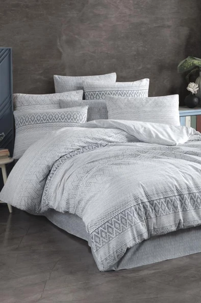 Lante Çift Kişilik Nevresim Takımı İndigo ürün görseli