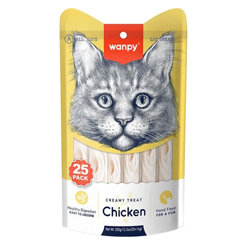 Wanpy Tavuklu Krema Kedi Ödülü 25x14 Gr