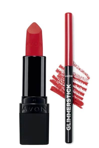 Ultra Mat Ruj Truest Red ve Glimmerstick Dudak Kalemi Ruby Shock Paketi