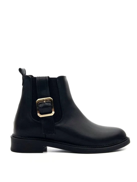 Potinonline K827 Kadın Tokalı Lastikli Chelsea Bot