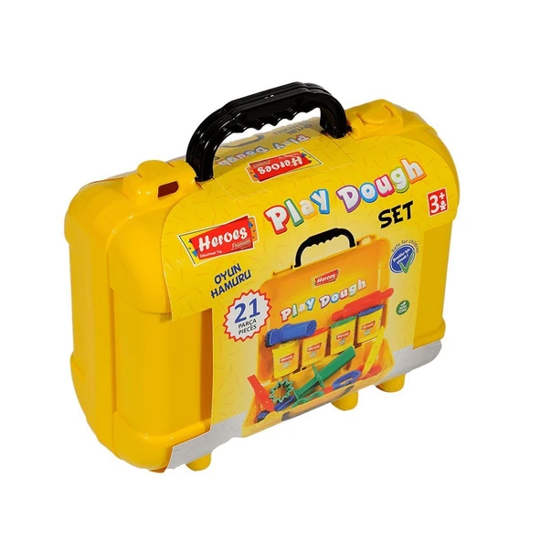 ERN-597 Heroes Premium Çantalı Oyun Hamuru Seti - 3