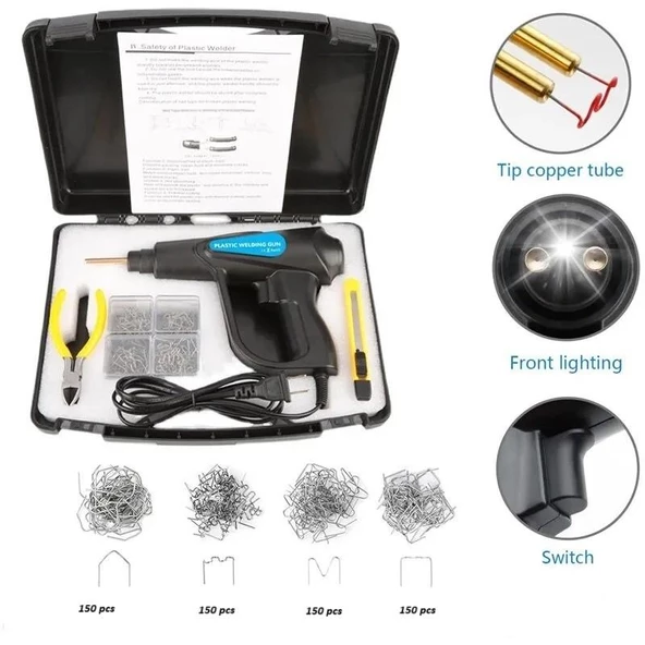 70w 600 Uçlu Sıcak Zımba Tampon Plastik Parça Tamir Kaynak Makinesi - 3