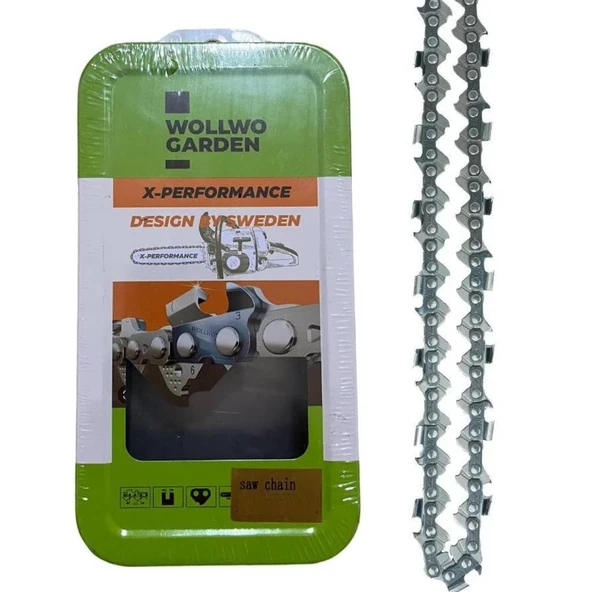 Wollwo Garden Testere Zinciri 3.8/36 Diş Köşeli - 1
