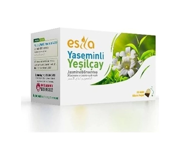 Esila Yaseminli Yeşilçay Süzen Poşet Çay 20 x 2 G