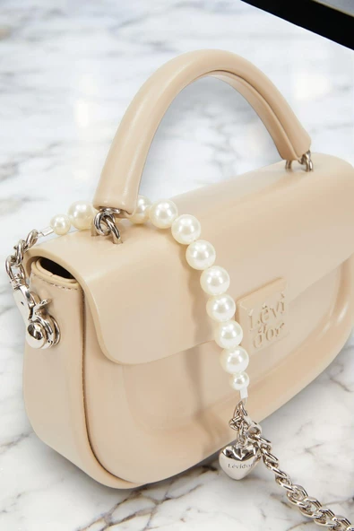 Levidor Özel Renk El Ve Kol Çantası Olarak Tasarlanmış Suni Deri Bayan Omuz Çantası LEVDR.7363930234KRM - Resim 3