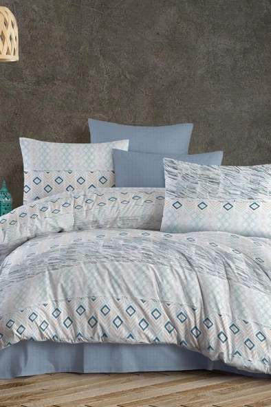 Misterio Çift Kişilik Nevresim Takımı Turkuaz ürün görseli