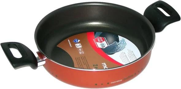 Moneta Zecchino Kısa Tencere 28 Cm + Cam Kapak